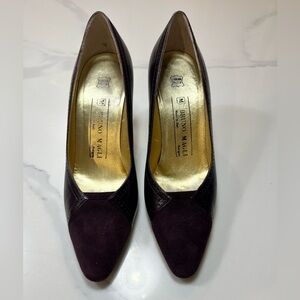 Bruno Magli Women's Dark Purple Heels. Size 6